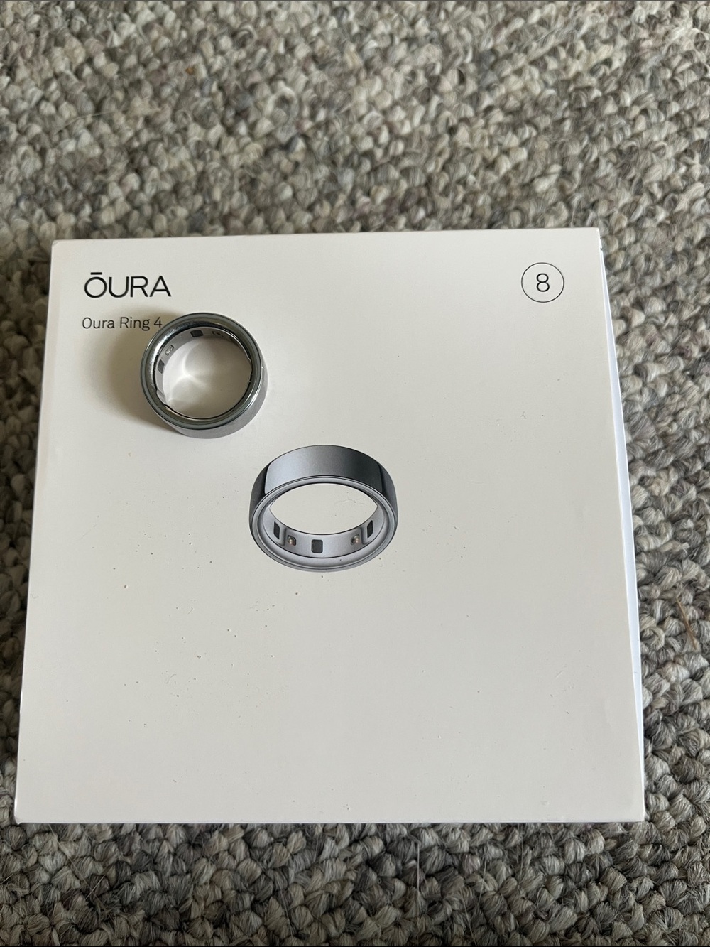 Oura Ring 4 – Silver Metallic Health Smart Ring